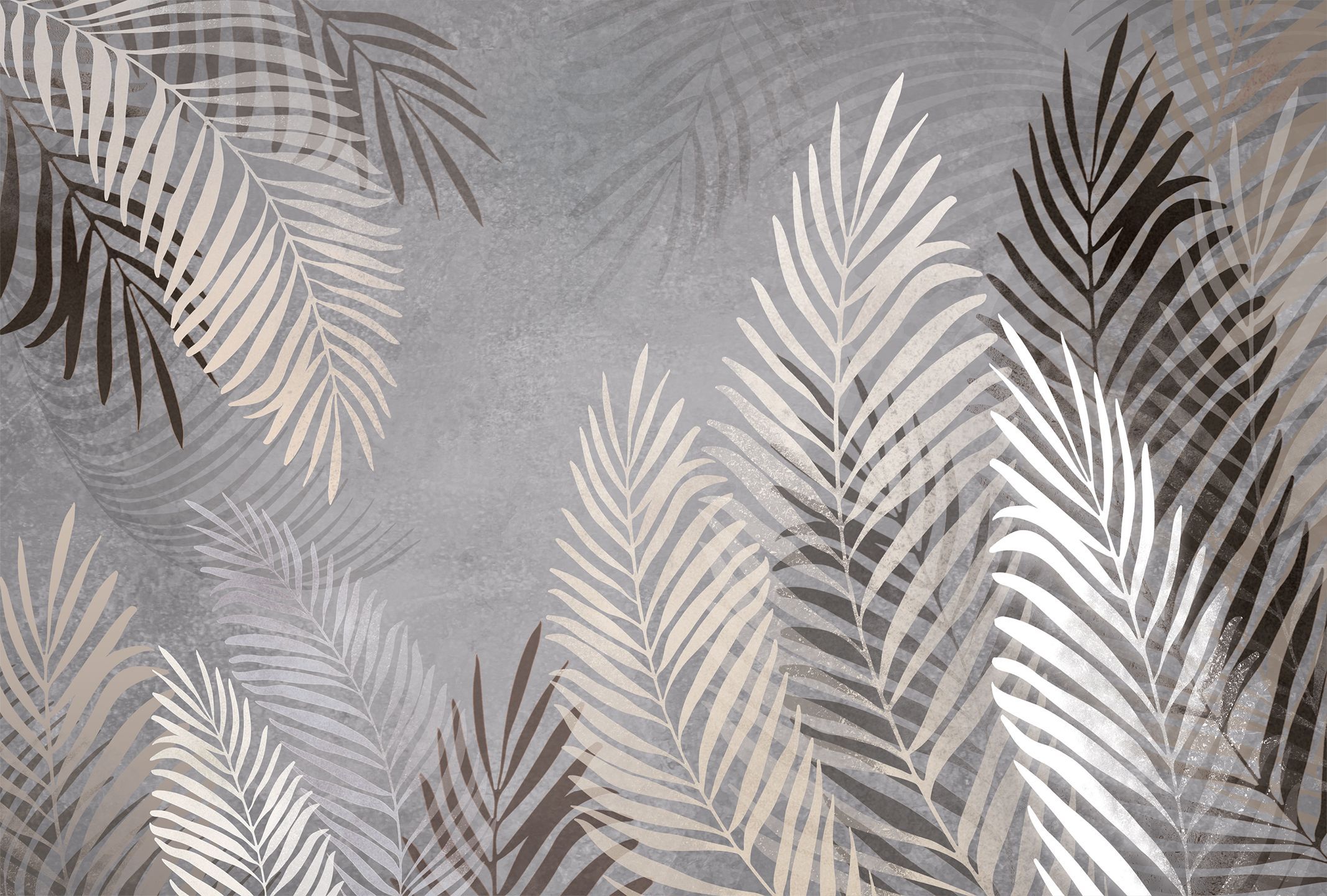 421215 Creativille большие листья в стиле гранж