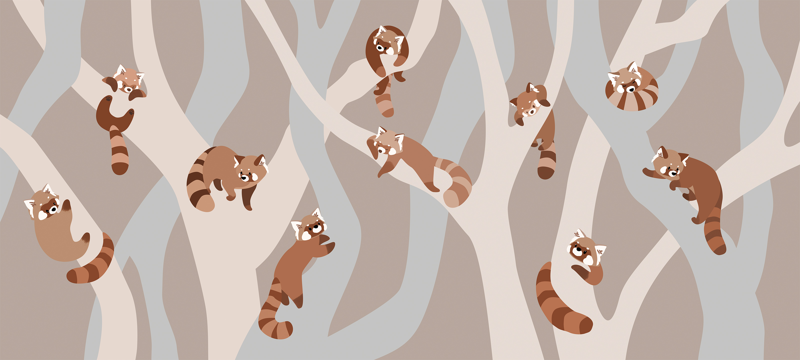 266405 Creativille Красные панды