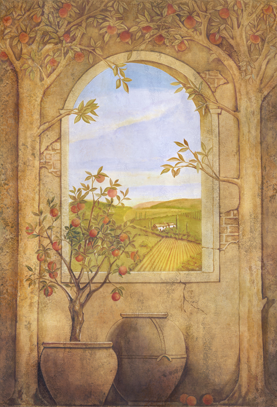 Affresco Живописный пейзаж 4035