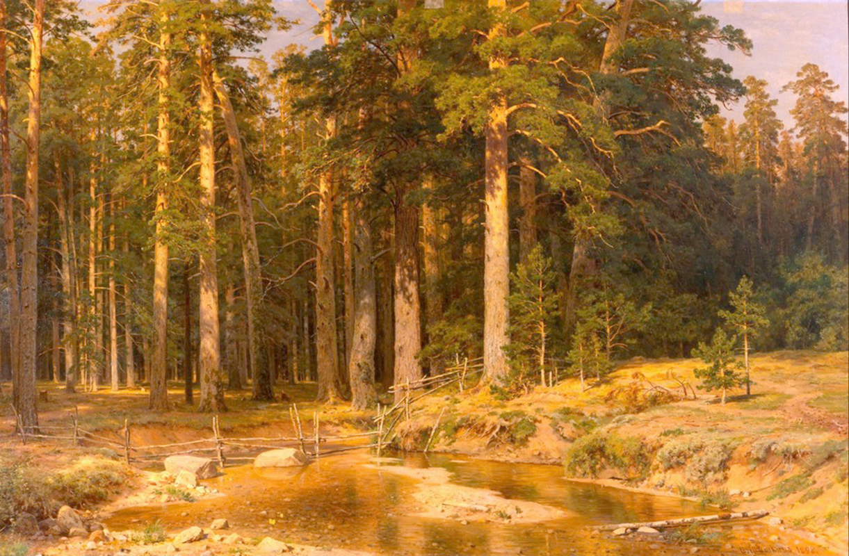 Affresco Классические пейзажи Ivan Shishkin, Mast Tree grove
