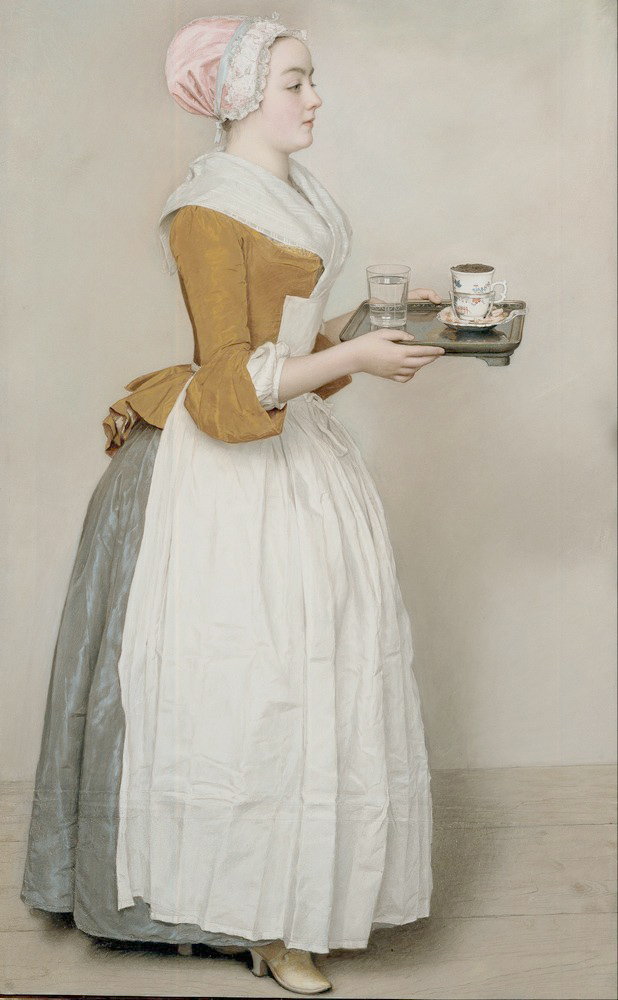Affresco Жанровые сцены Jean Etienne Liotard, The Chocolate Girl