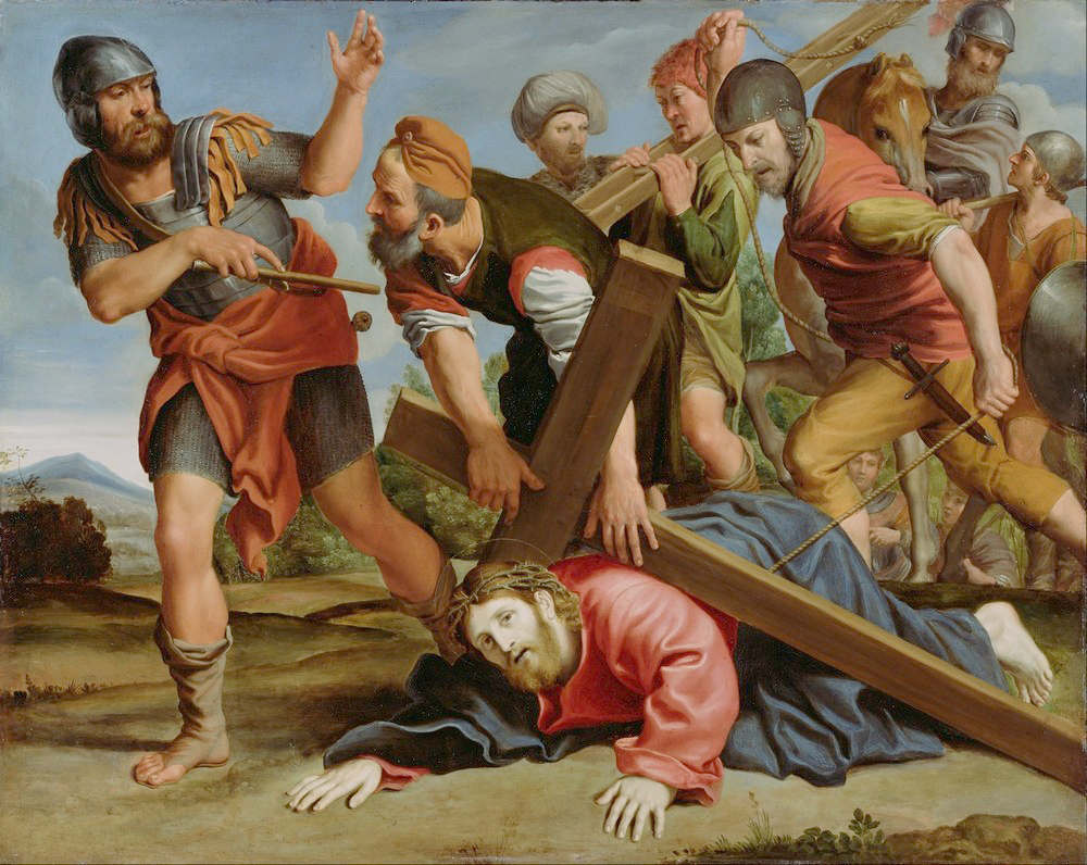 Affresco Библейские сюжеты Domenichino Domenico Zampieri, The Way to Calvary