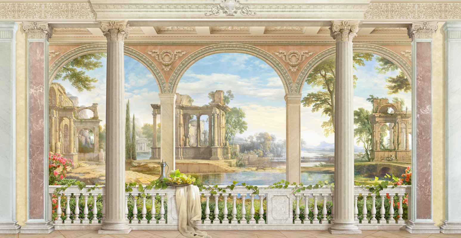 Affresco Живописный пейзаж 6521