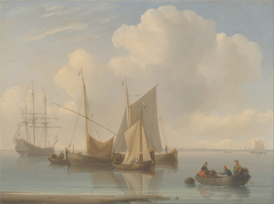 Affresco Морские пейзажи William Anderson, Dutch Sailing Vessels