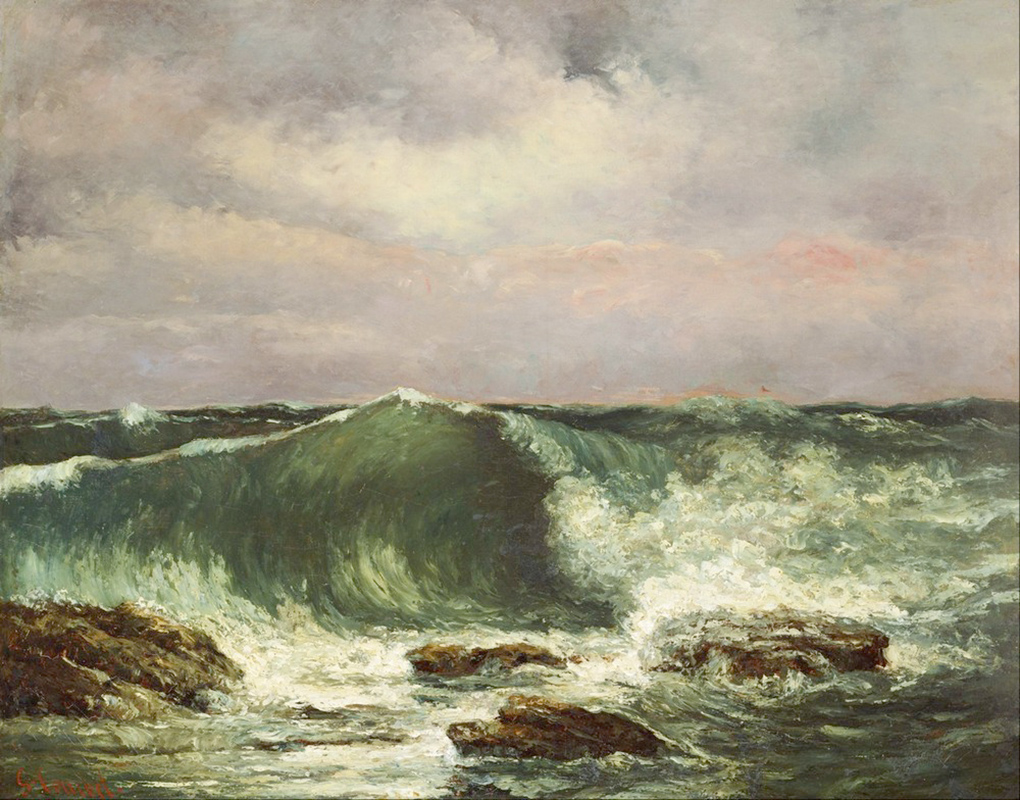 Affresco Морские пейзажи Gustave Courbet, Waves
