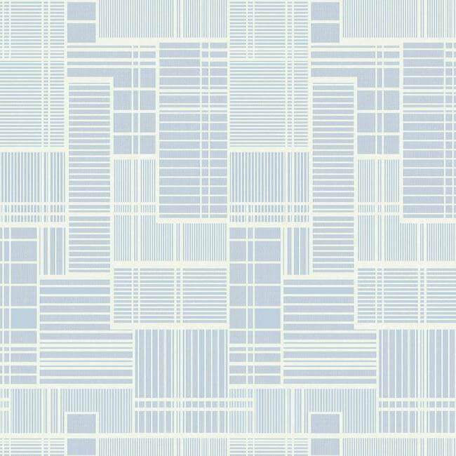 York  Geometric Resource Library  Remodel Wallpaper- Blue GM7531