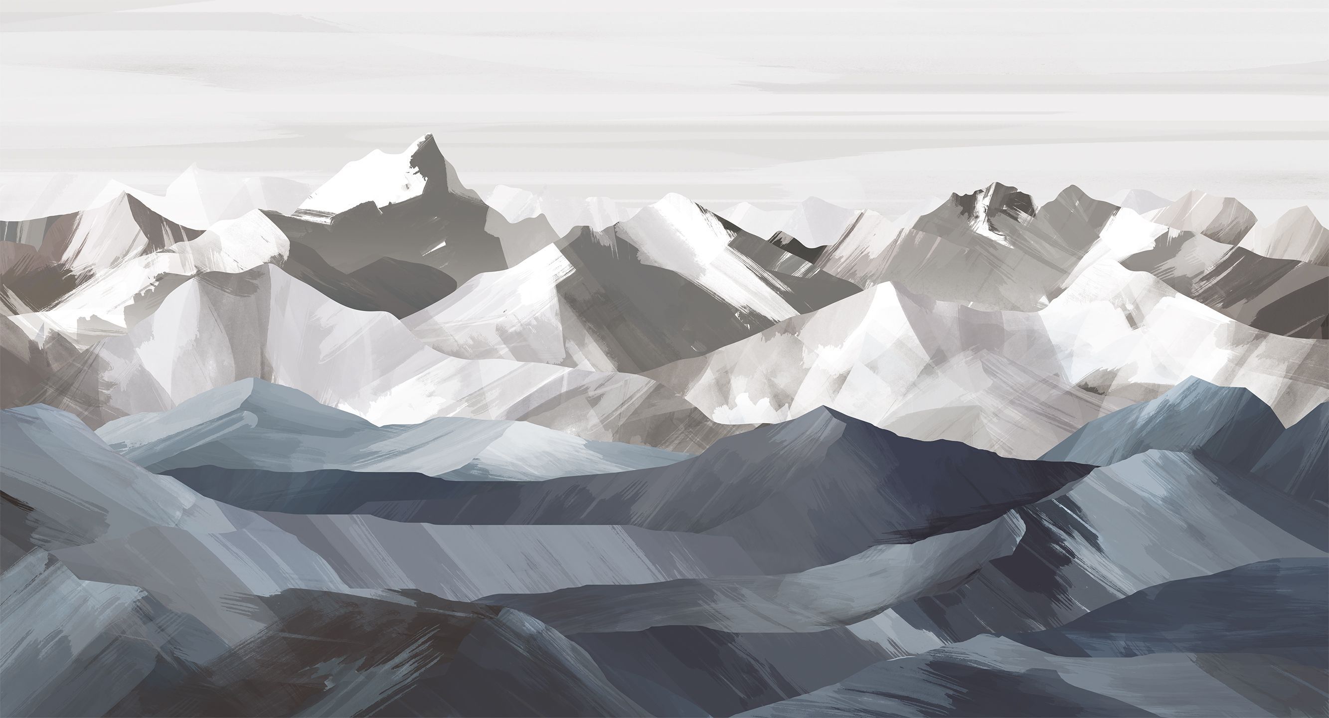 257105 Creativille горы крупными мазками