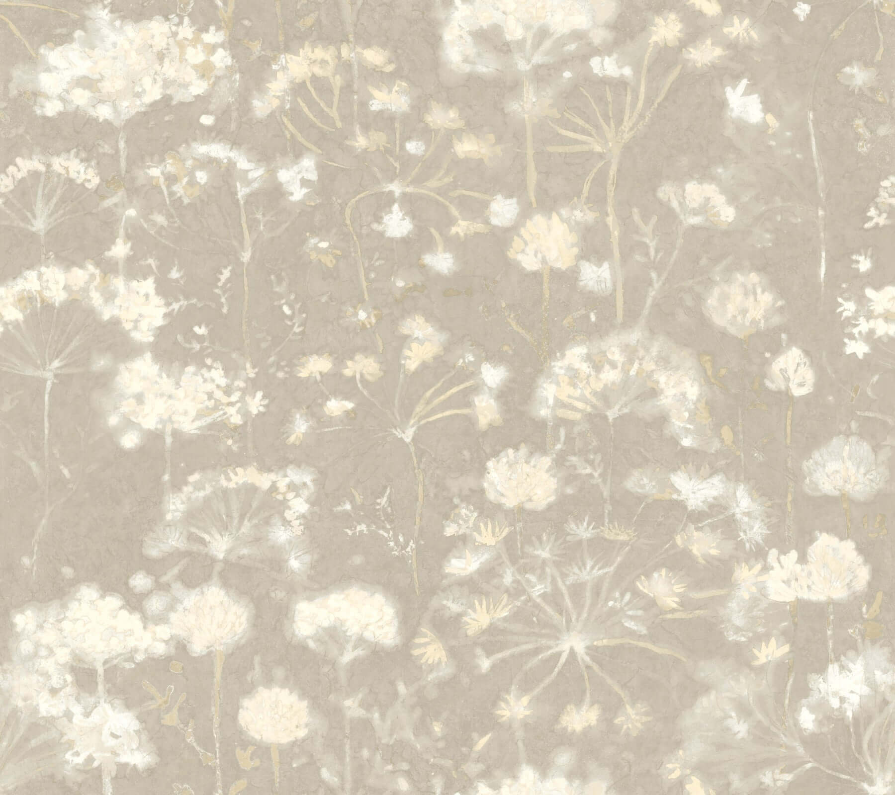 York  York Premium Peel + Stick  Botanical Fantasy Premium Peel + Stick Wallpaper- Soft Taupe PSW1605RL