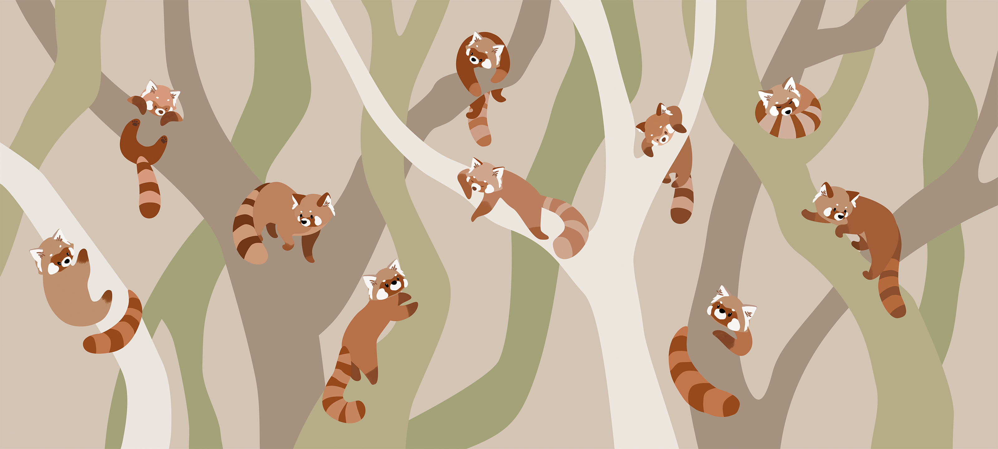 266410 Creativille Красные панды