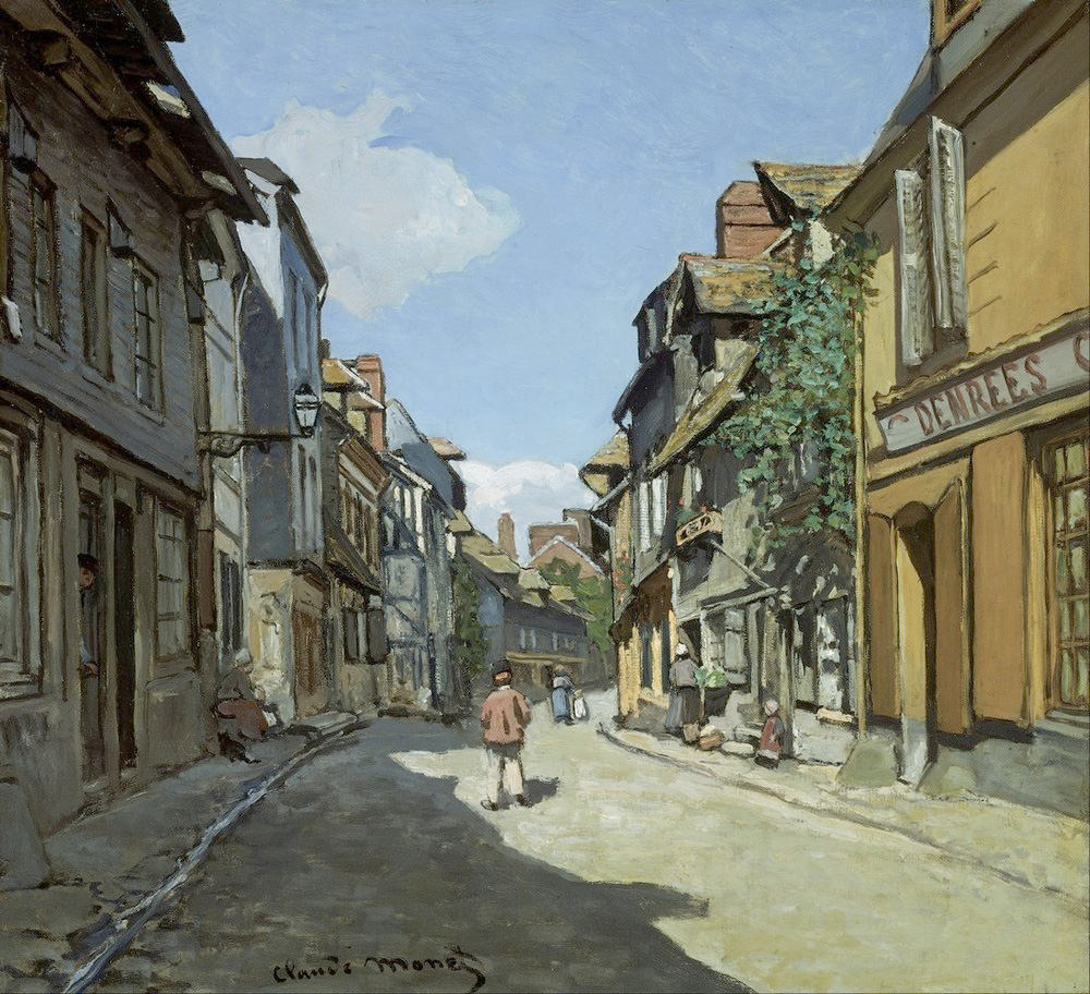 Affresco Импрессионисты и постимпрессионисты Claude Monet, Rue de la Bavole Honfleur