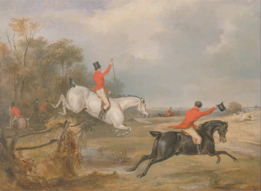 Affresco Сцены охоты Francis Calcraft Turner, Bachelors Hall Breaking Cover