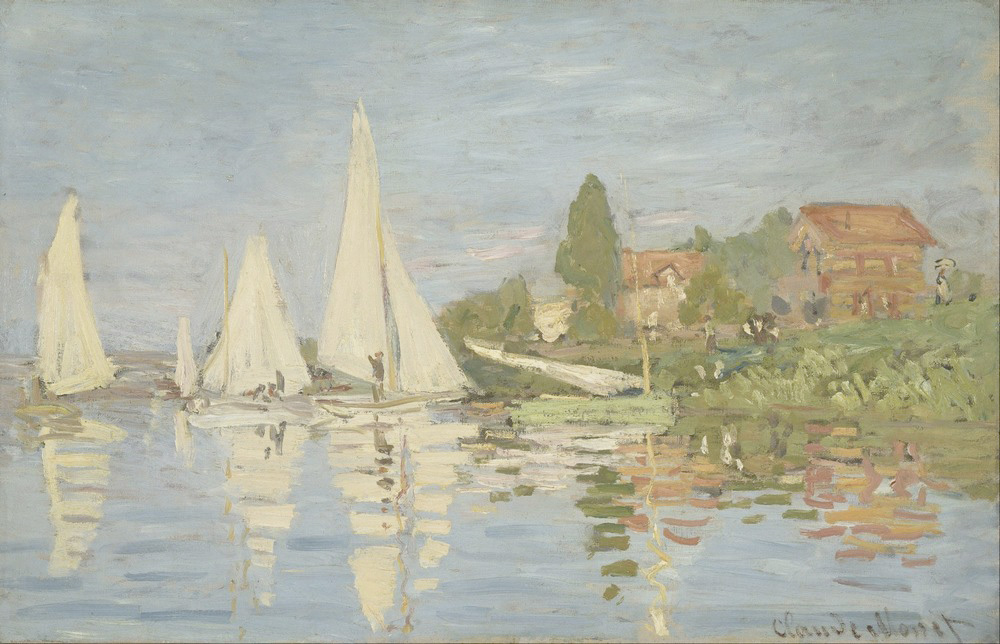 Affresco Импрессионисты и постимпрессионисты Claude Monet, Regattas at Argenteuil