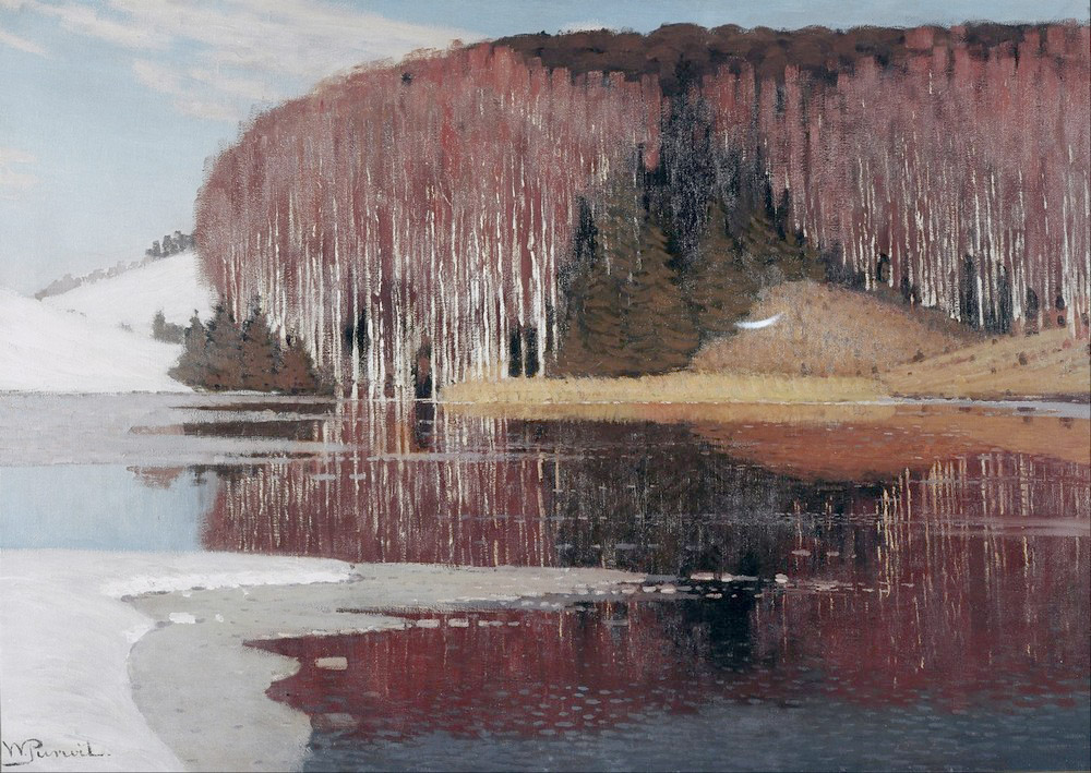 Affresco Импрессионисты и постимпрессионисты Vilhelms Purvitis, Spring Waters Maestoso