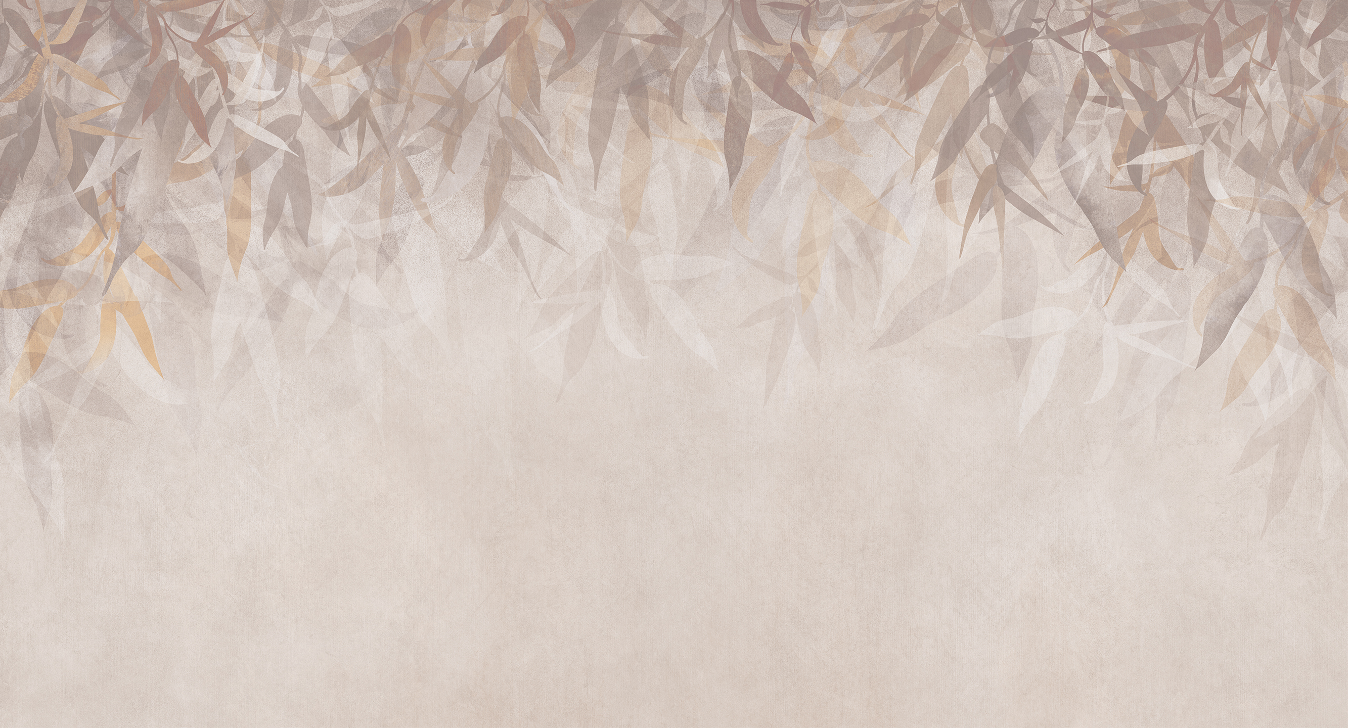 475407 Creativille листья на фоне старинной штукатурки