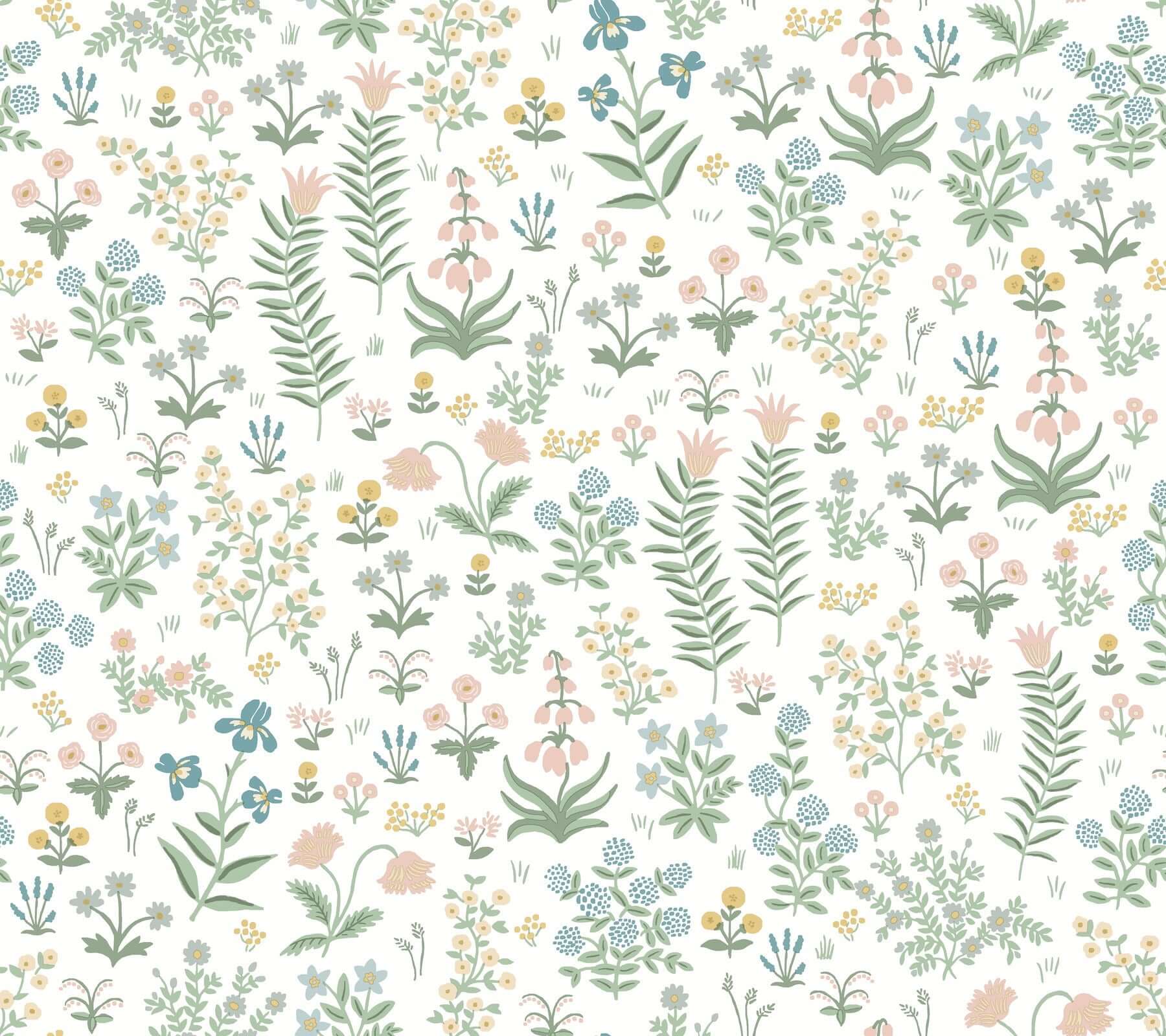 York  Rifle Paper Co. Premium Peel & Stick Wallpaper  Menagerie Garden Peel + Stick Wallpaper- Blush Multi PSW1550RL