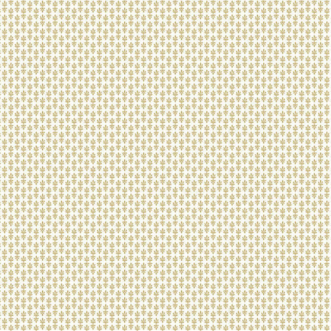 York  Rifle Paper Co.  Petal Wallpaper- White & Metallic Gold RP7360