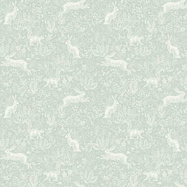 York  Rifle Paper Co. Wallcoverings  Fable Wallpaper- Mineral RI5101