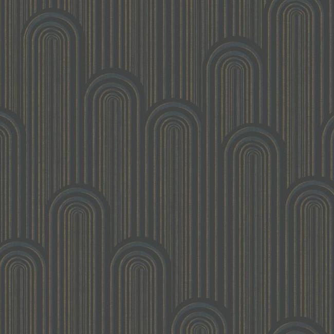 York  Antonina Vella Deco  Speakeasy Wallpaper- Black CA1540