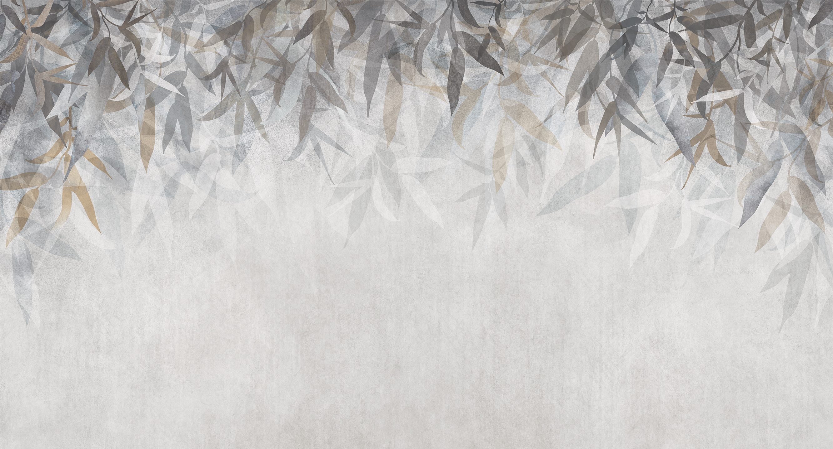 475401 Creativille листья на фоне старинной штукатурки