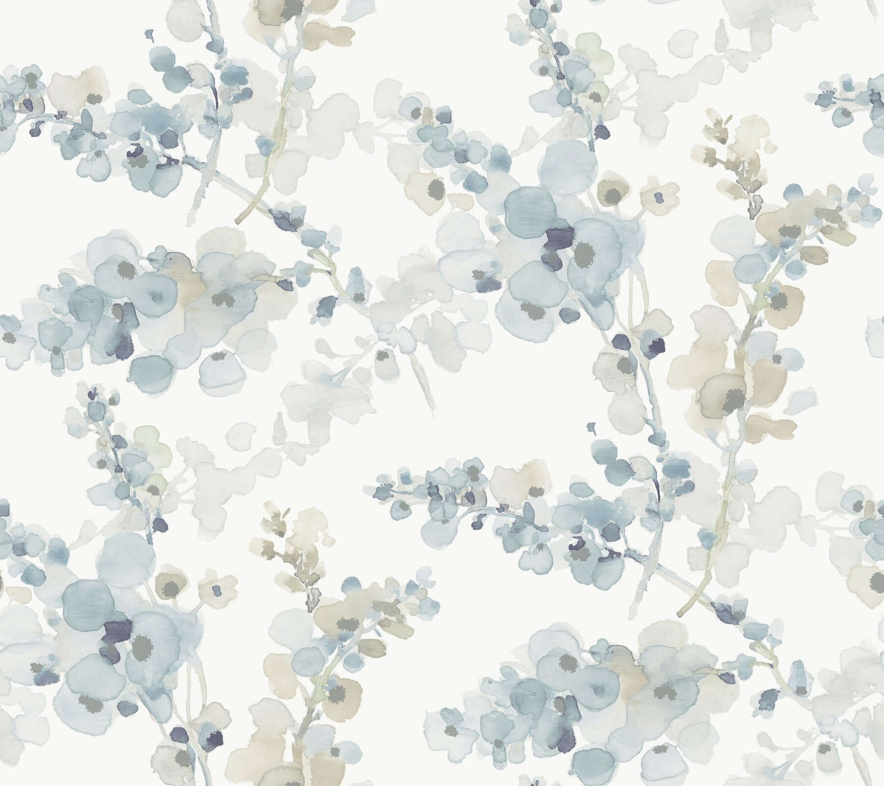York  York Premium Peel + Stick  Blossom Fling Premium Peel + Stick Wallpaper- Blue PSW1602RL