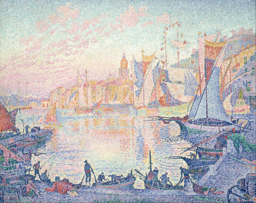 Affresco Импрессионисты и постимпрессионисты Paul Signac, The Port of Saint Tropez