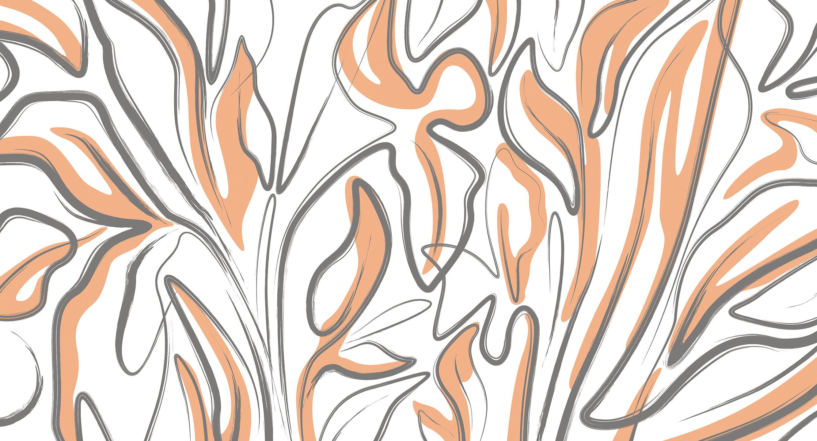 458011 Creativille абстрактный растительный узор