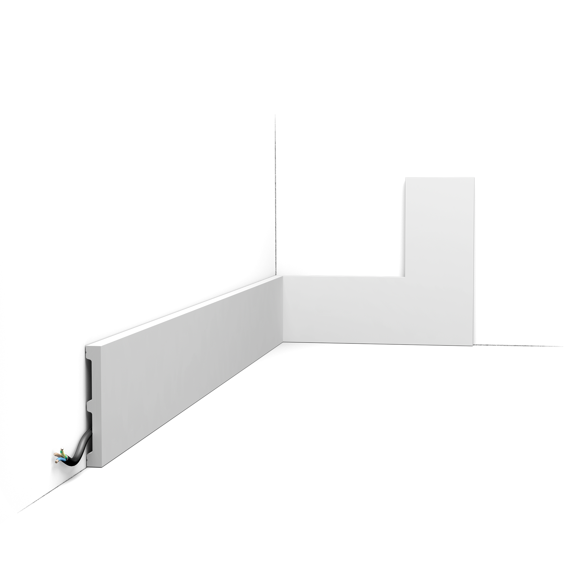 SX163 SQUARE Плинтус напольный Orac