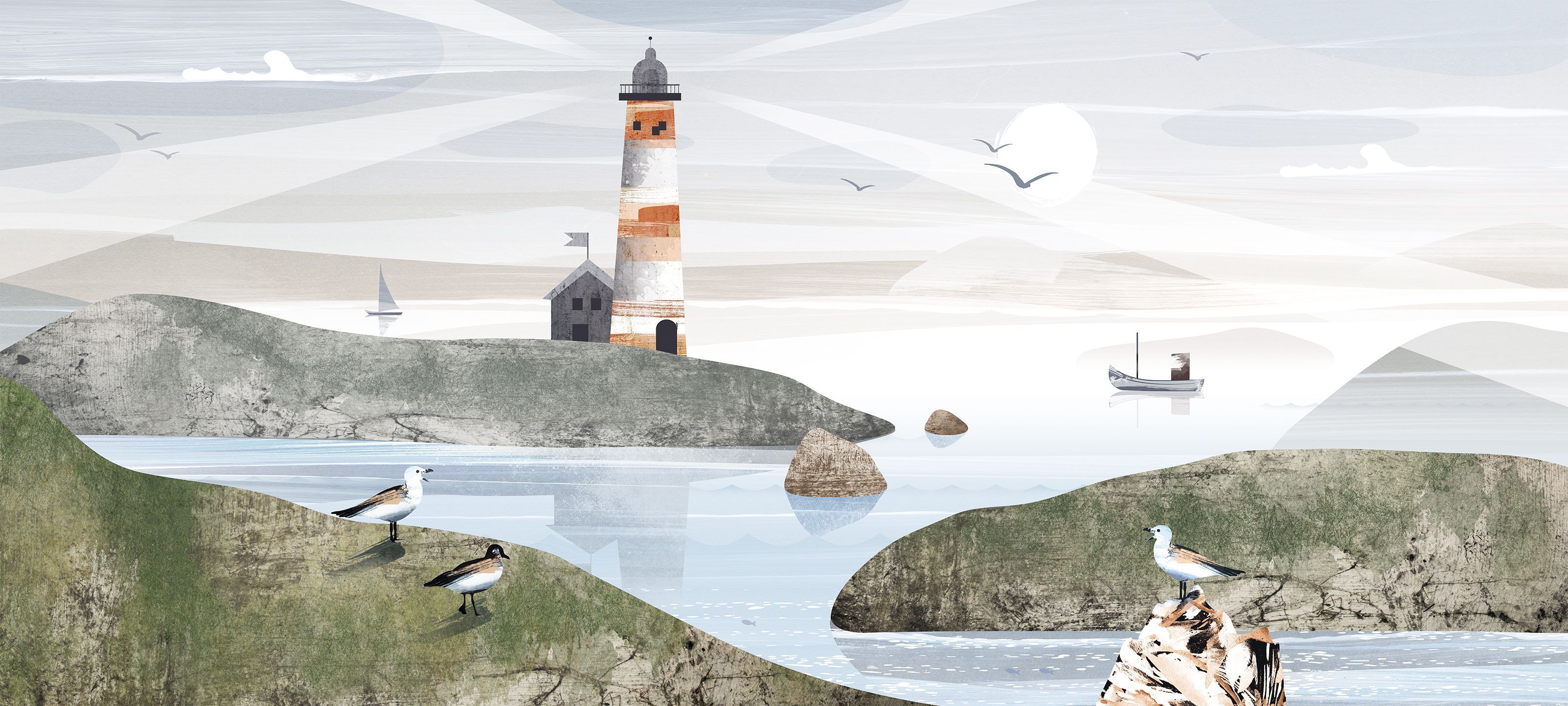 274009 Creativille морской пейзаж с маяком