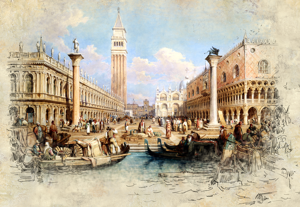 Affresco Живописный пейзаж 4523