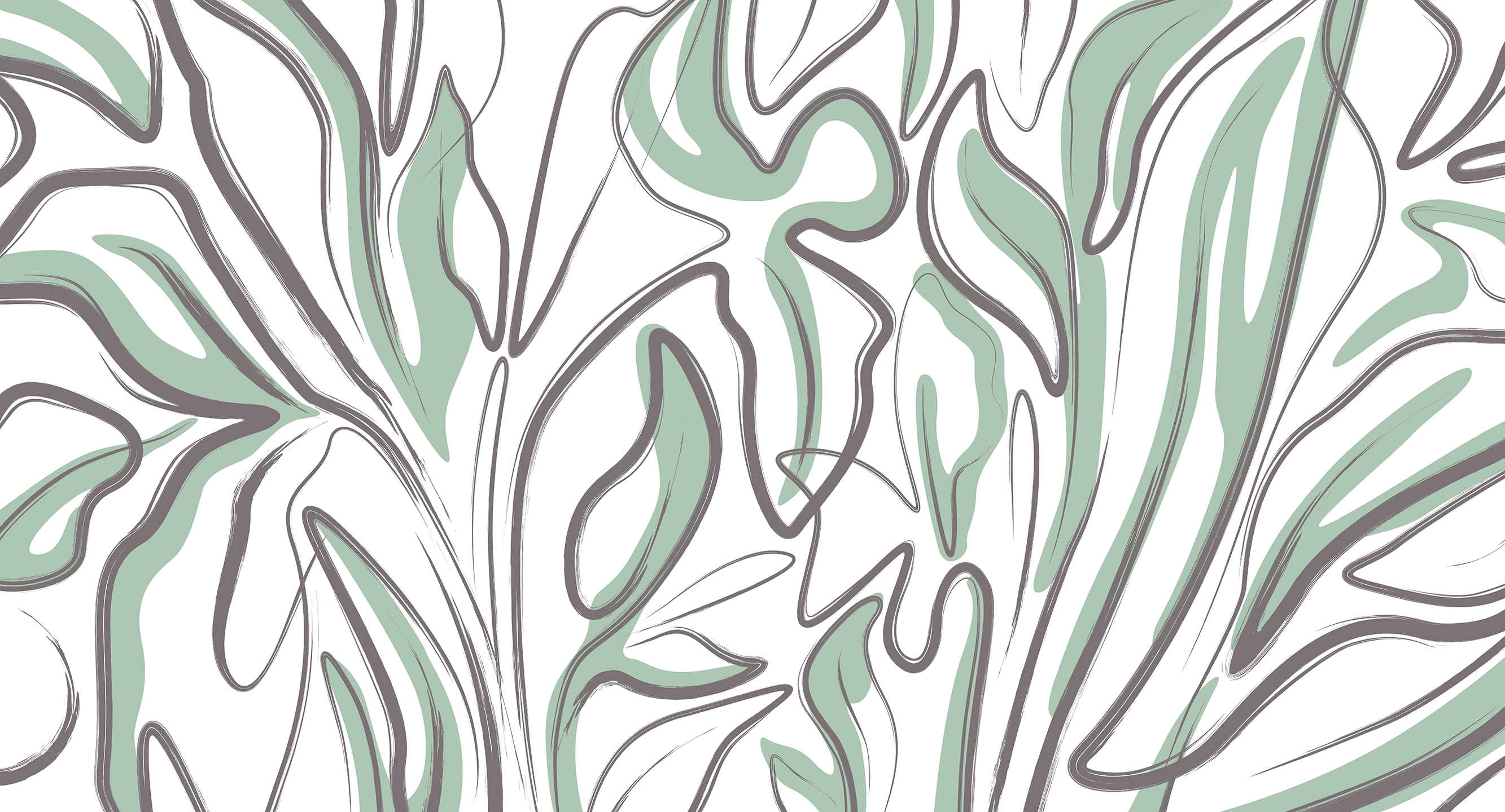 458012 Creativille абстрактный растительный узор