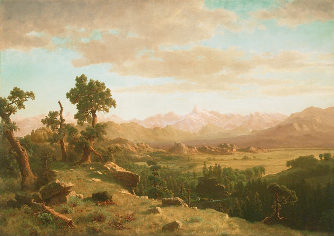 Affresco Классические пейзажи Albert Bierstadt, Wind River Country