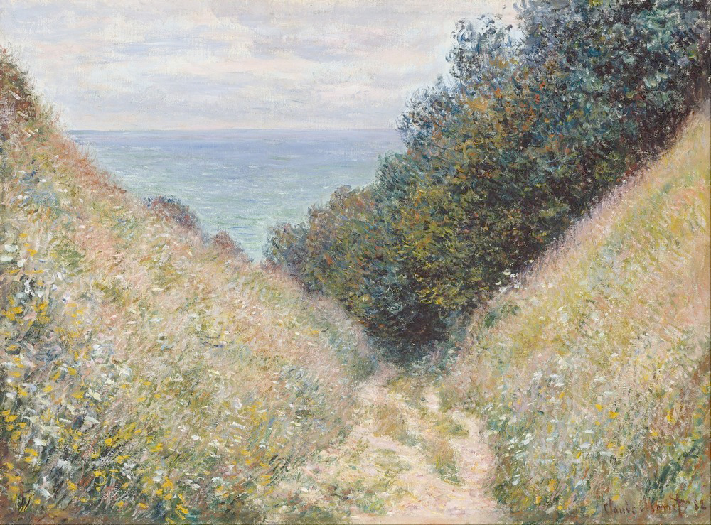 Affresco Импрессионисты и постимпрессионисты Claude Monet, Road at La Cavee Pourville