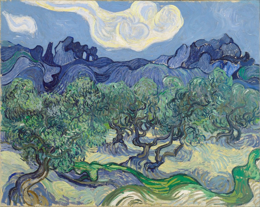 Affresco Импрессионисты и постимпрессионисты Vincent van Gogh, The Olive Trees