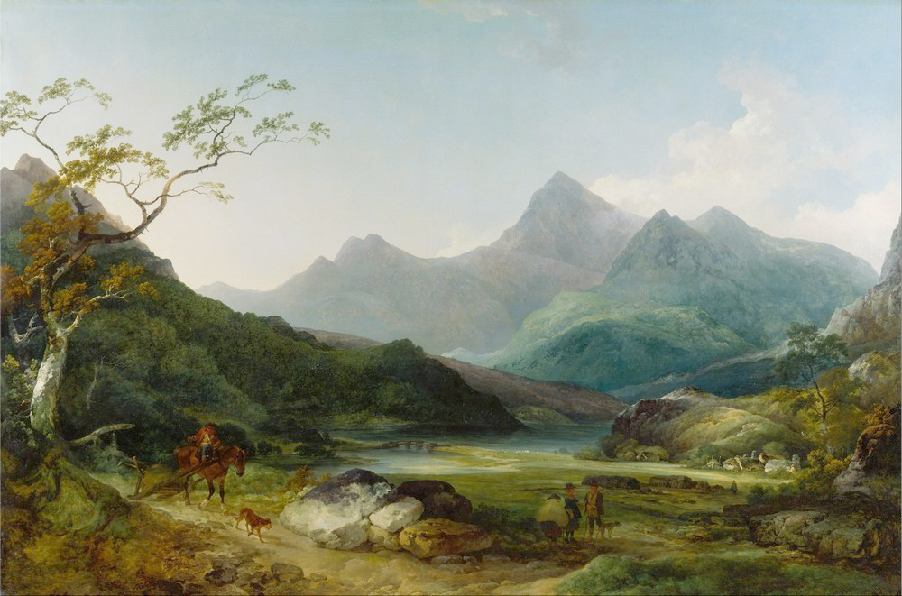 Affresco Классические пейзажи Philippe Jacques de Loutherbourg, Snowdon from Capel Curig