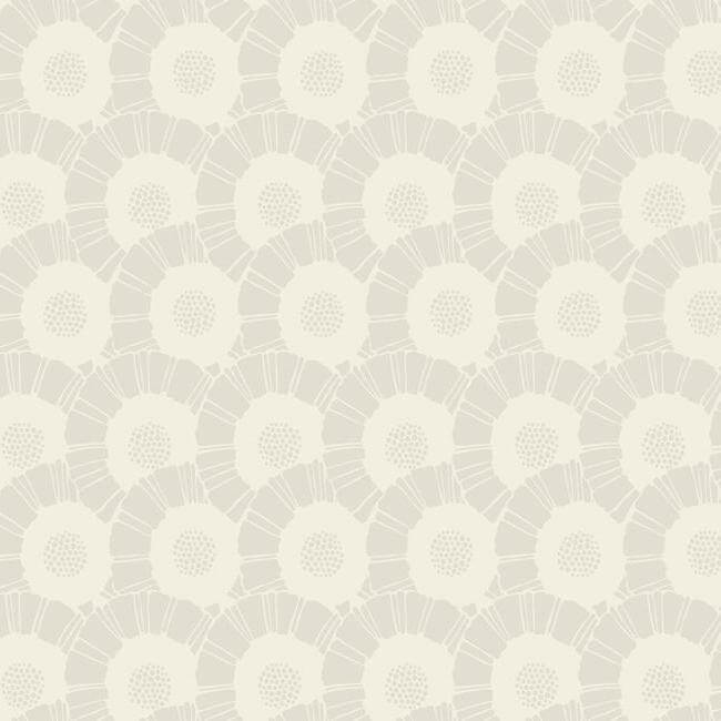 York  Antonina Vella Deco  Coco Bloom Wallpaper- Light Neutral CA1556