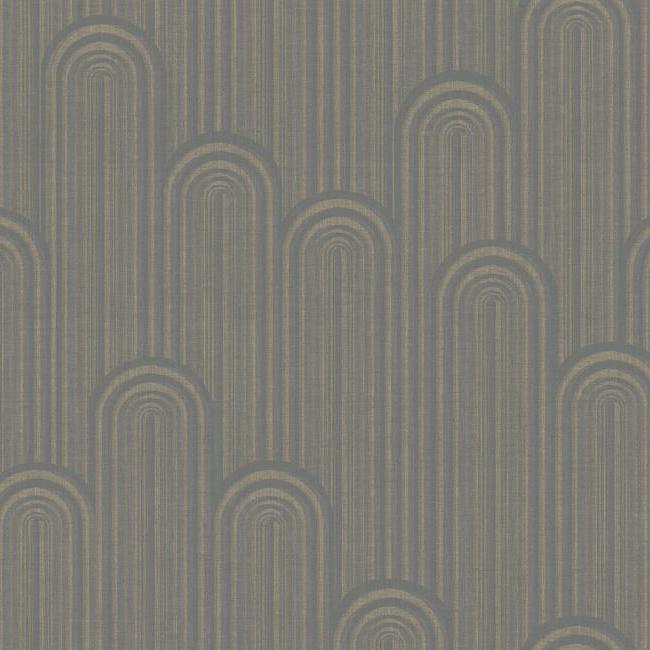 York  Antonina Vella Deco  Speakeasy Wallpaper- Charcoal CA1541