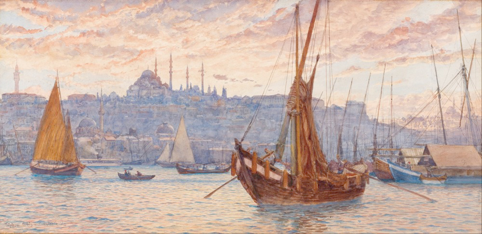 Affresco Морские пейзажи Tristram James Ellis, The Golden Horn