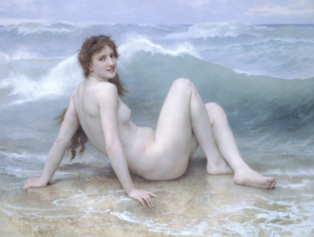 Affresco Античные сюжеты William Adolphe Bouguereau The Wave