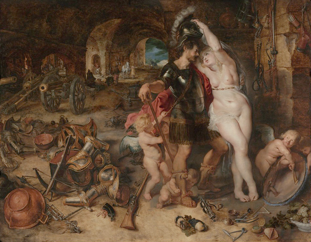 Affresco Античные сюжеты Peter Paul Rubens The Return from War Mars Disarmed by Venus