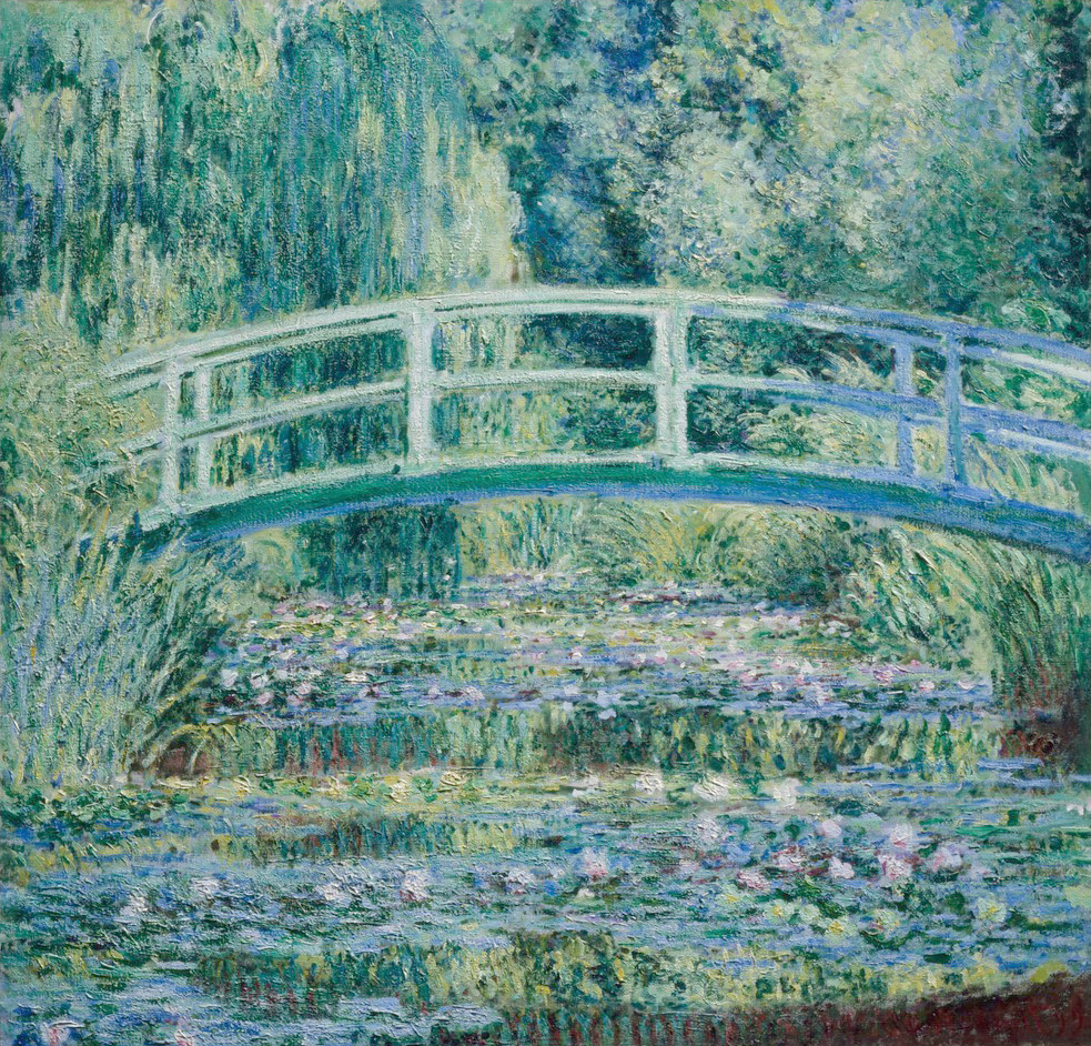 Affresco Импрессионисты и постимпрессионисты Claude Monet, Water Lilies and Japanese Bridge