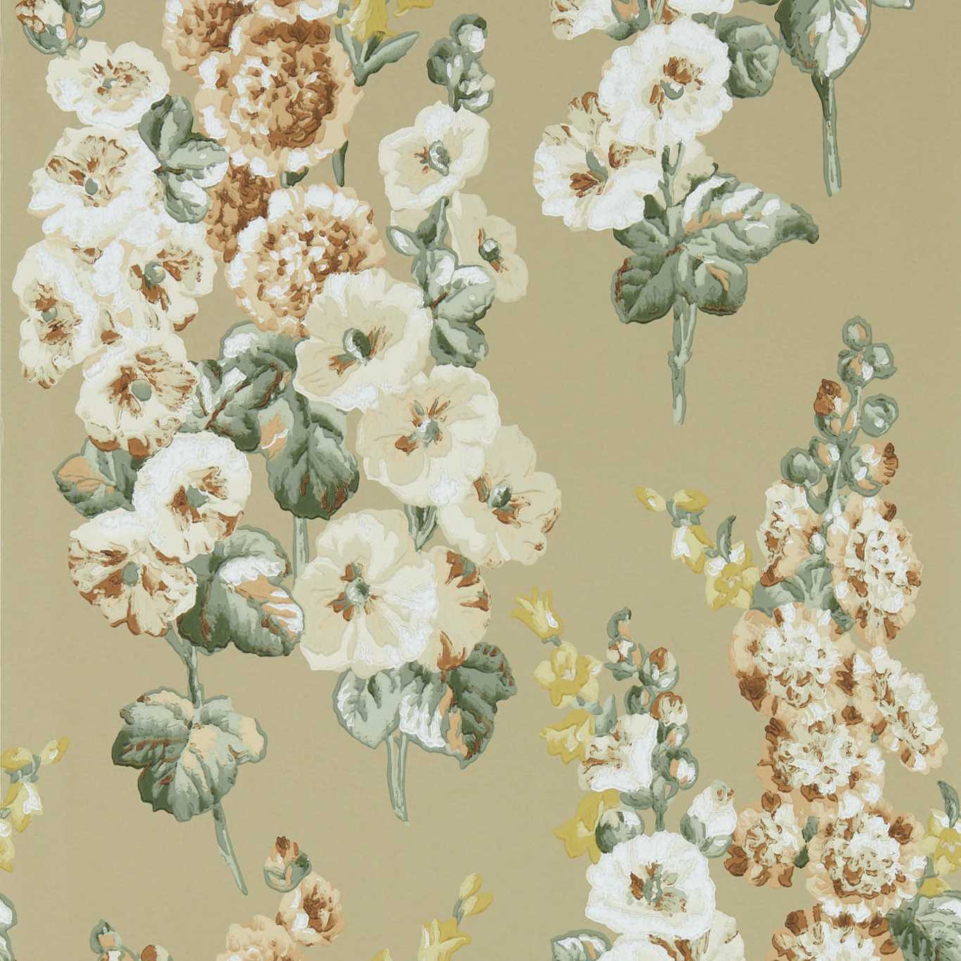 Sanderson Sanderson One Sixty Wallpapers Hollyhocks  DOSW217034