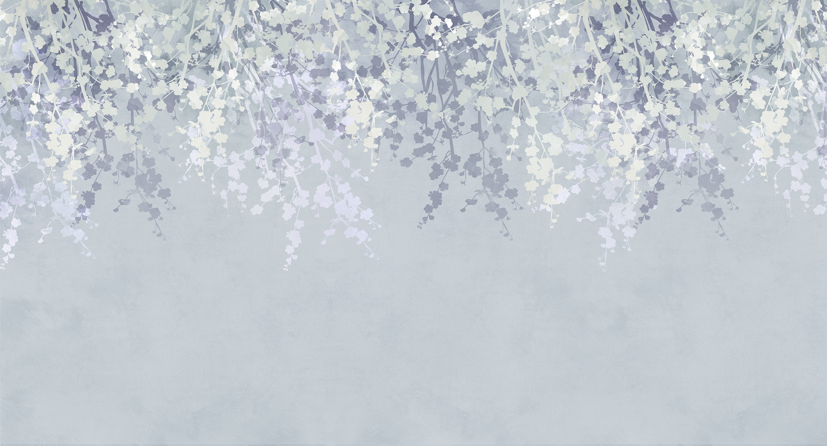 476005 Creativille цветущие ветки в акварельном стиле