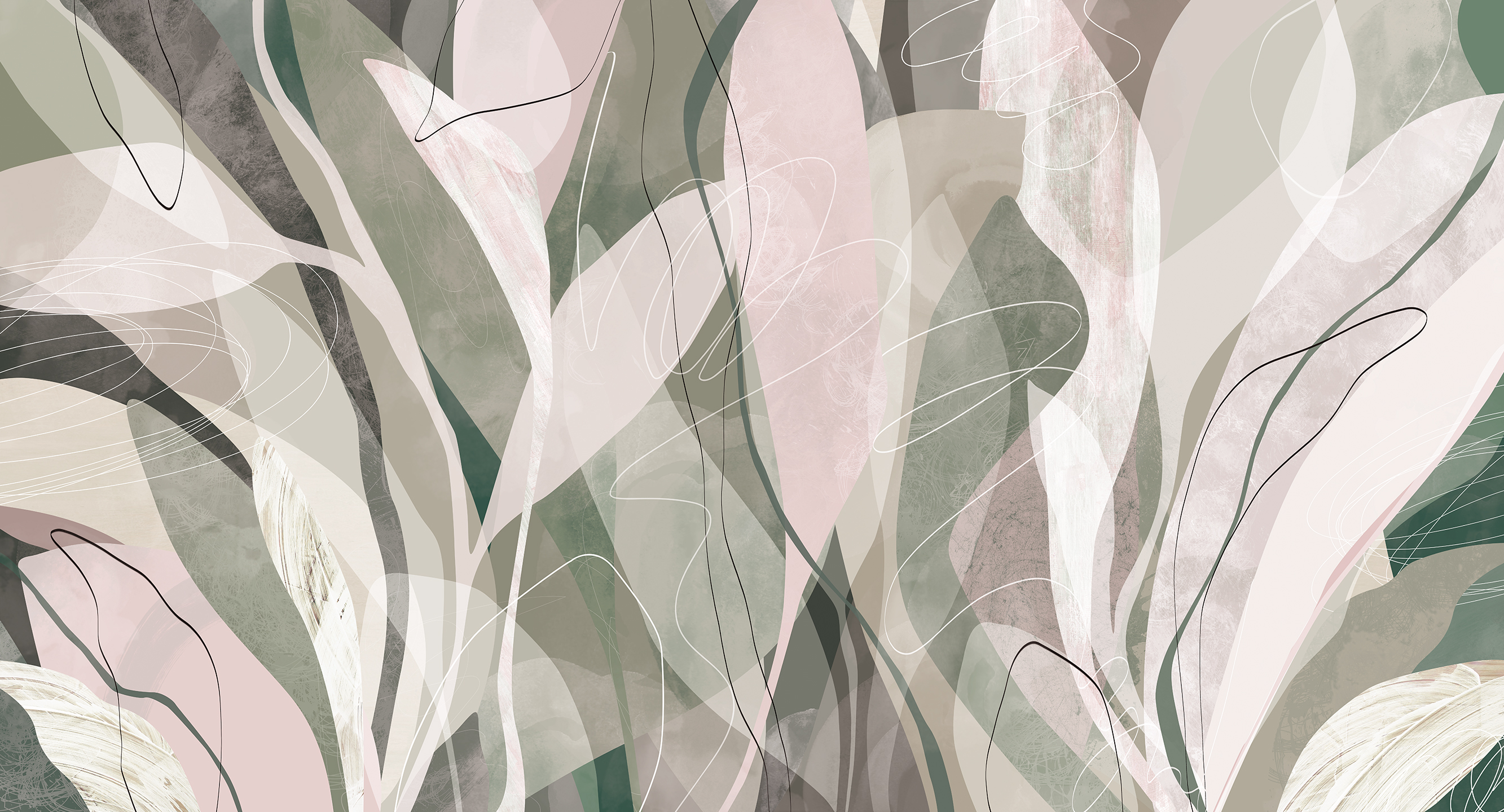 454204 Creativille абстракция с листьями