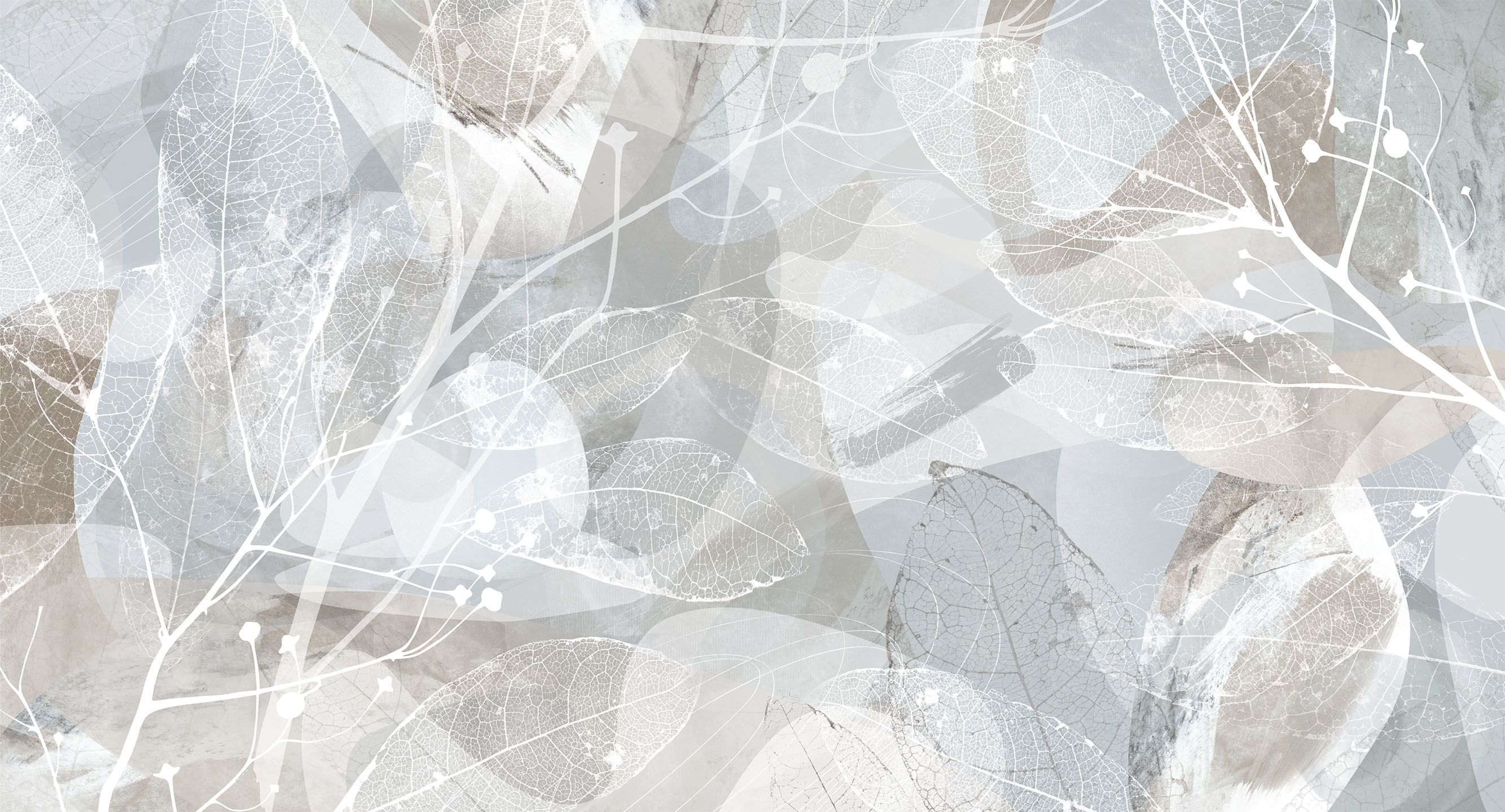 464206 Creativille коллаж в эко-стиле с листьями