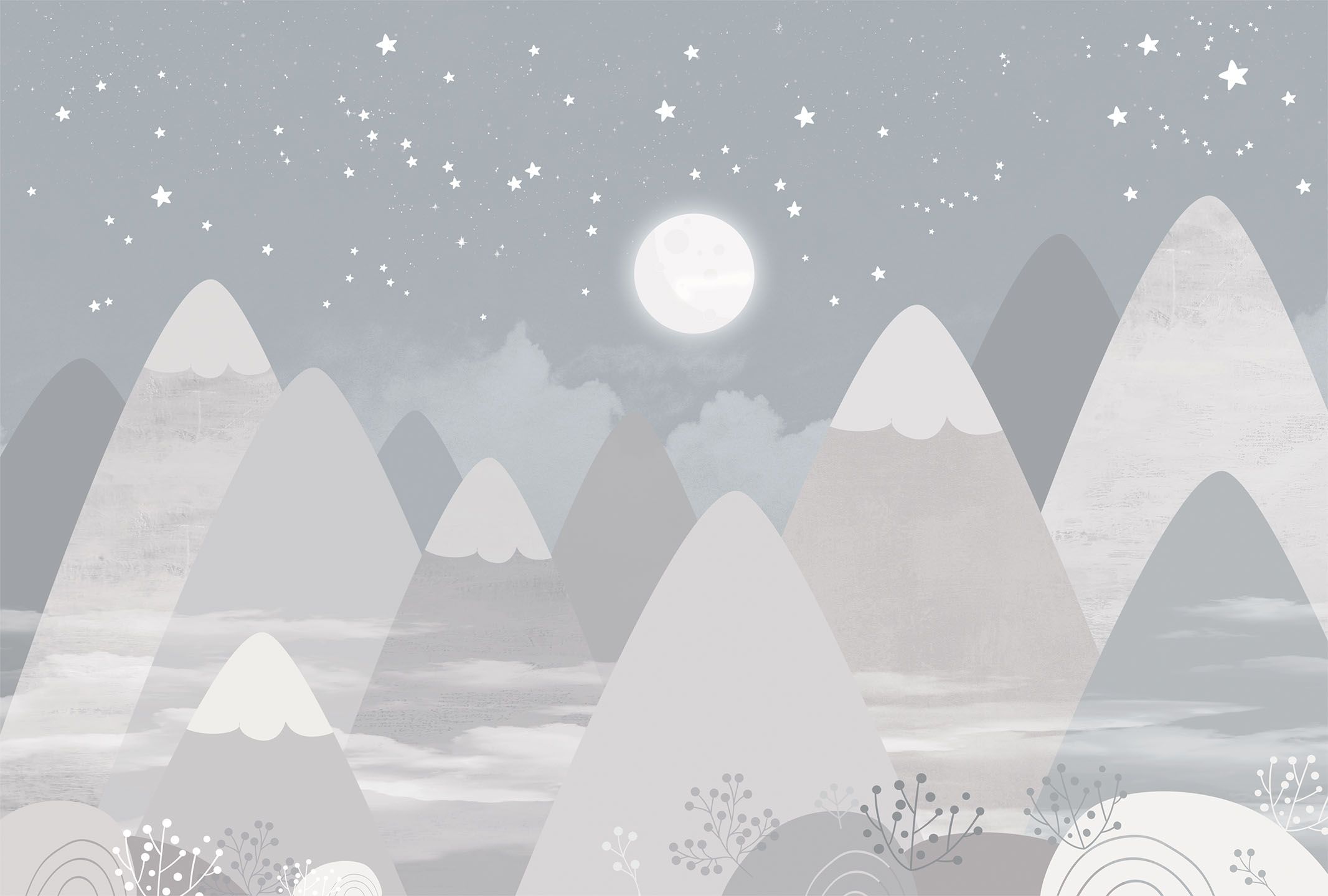 251263 Creativille горы под ночным небом