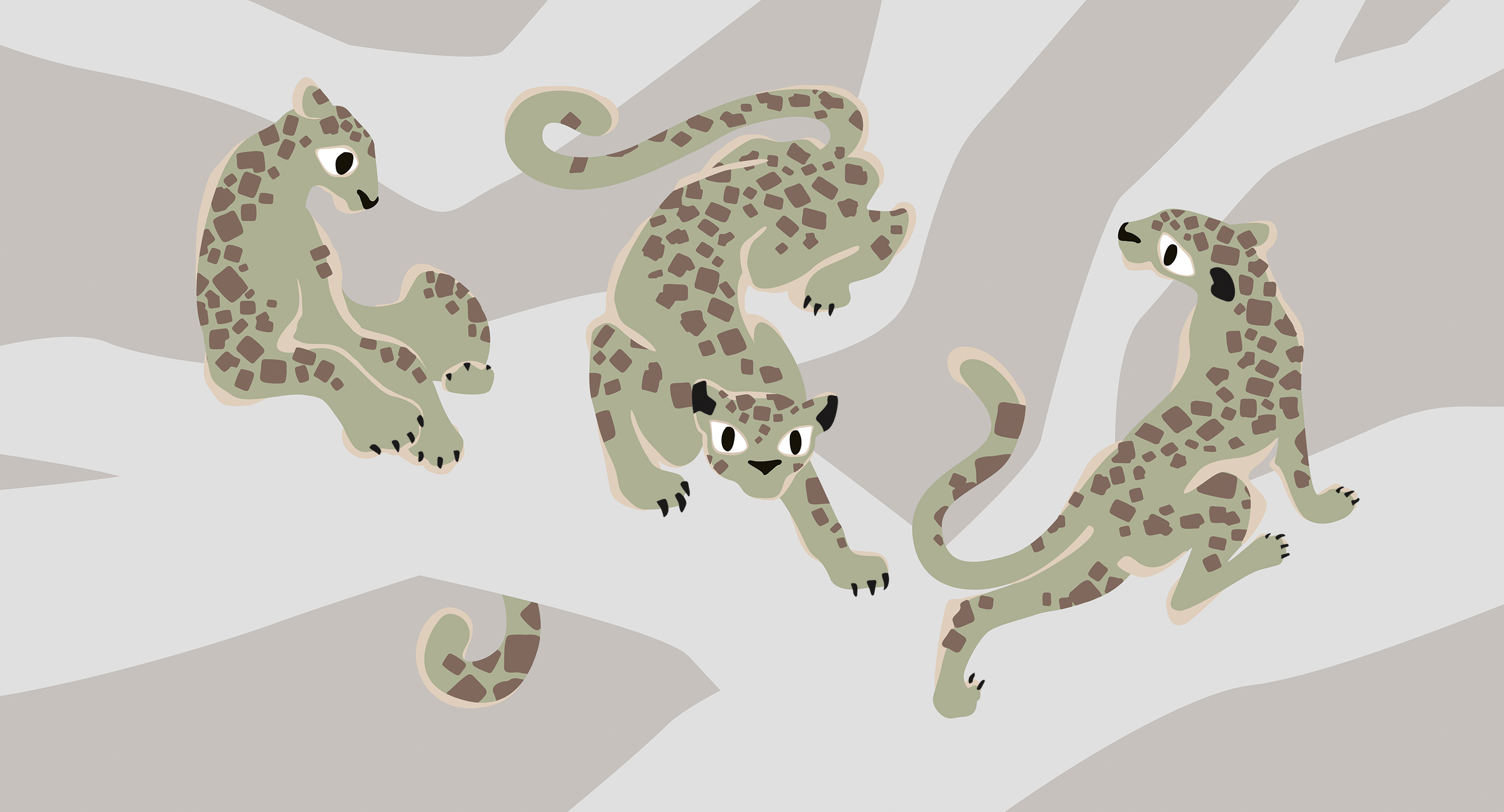 266112 Creativille Леопарды на дереве