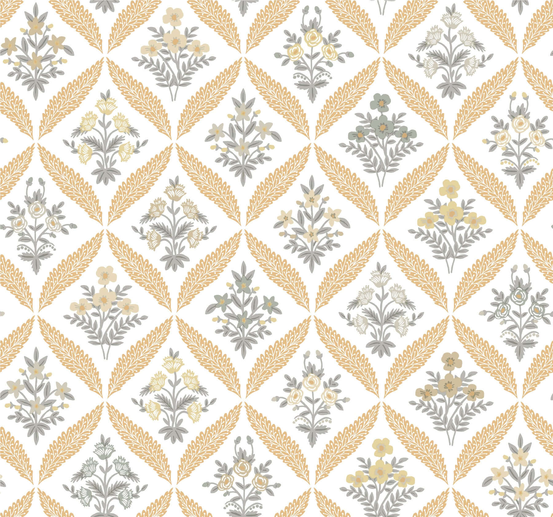 York  Rifle Paper Co. Wallcoverings  Estee Garden Wallpaper- Gold Multi RF7511