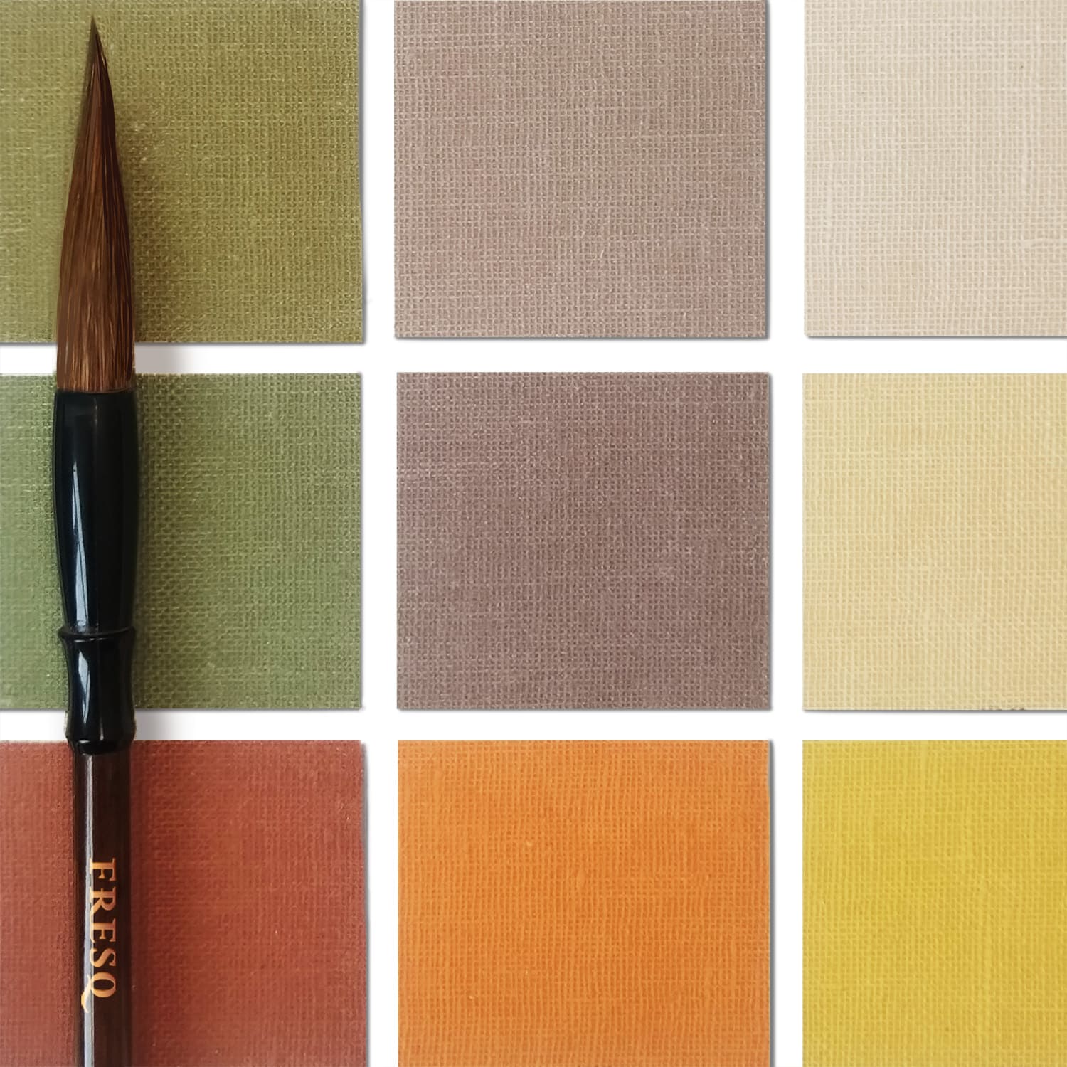 FRESQ ОДНОТОННЫЕ ОБОИ НАТУРАЛЬНЫЙ ЛЁН