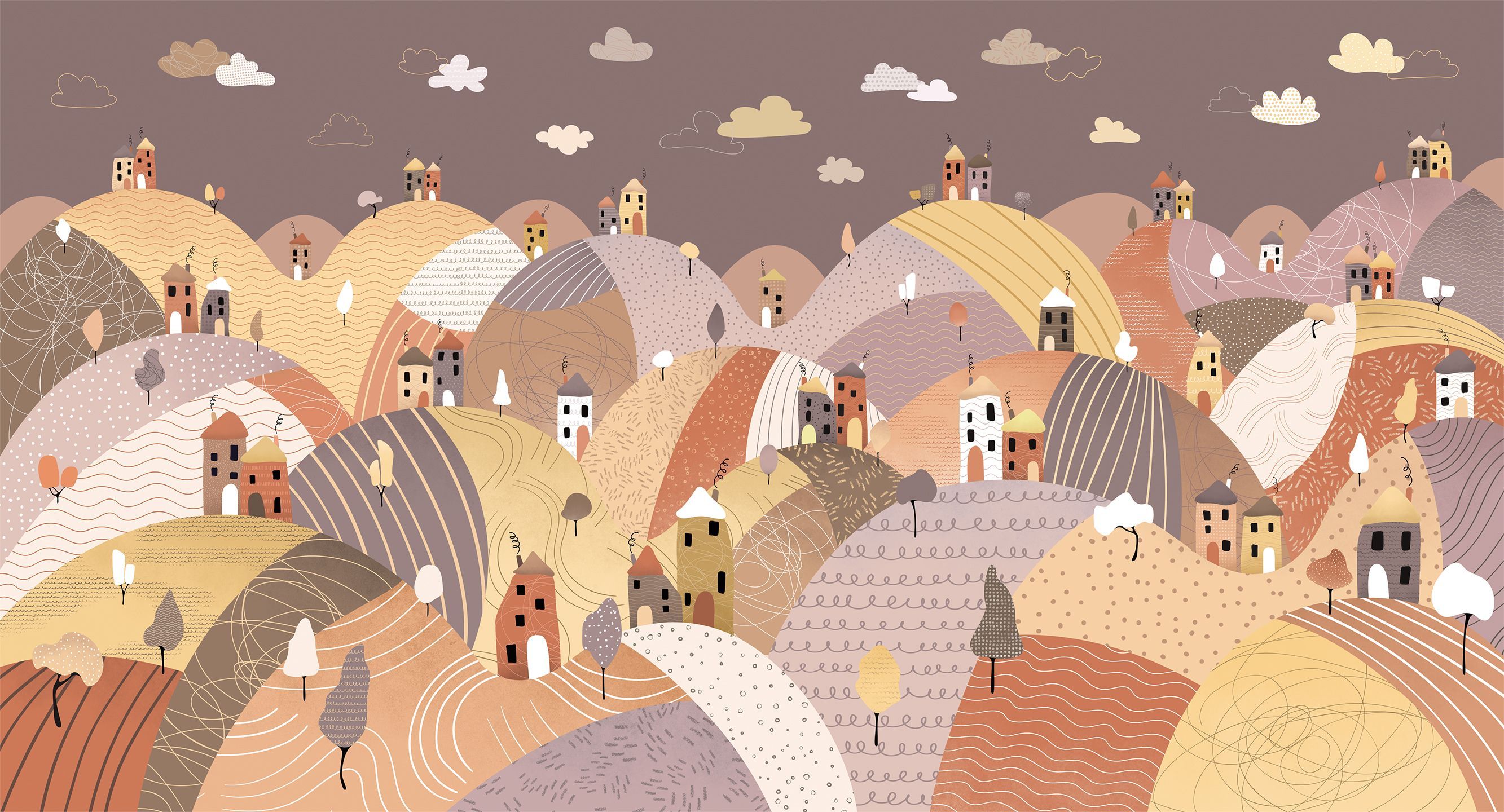 254012 Creativille домики на холмах