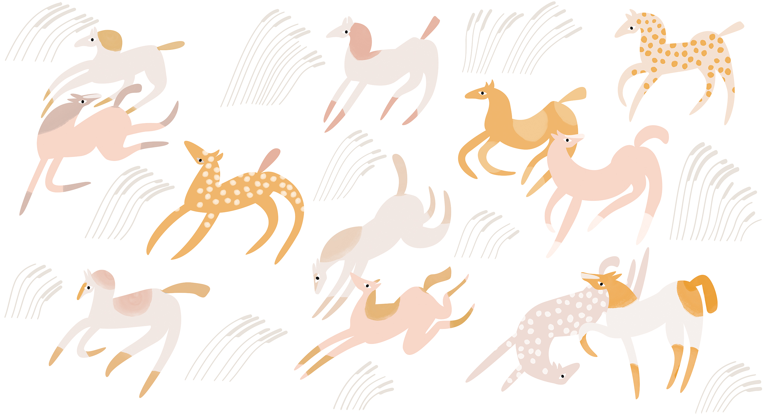 266822 Creativille Скачущие лошади